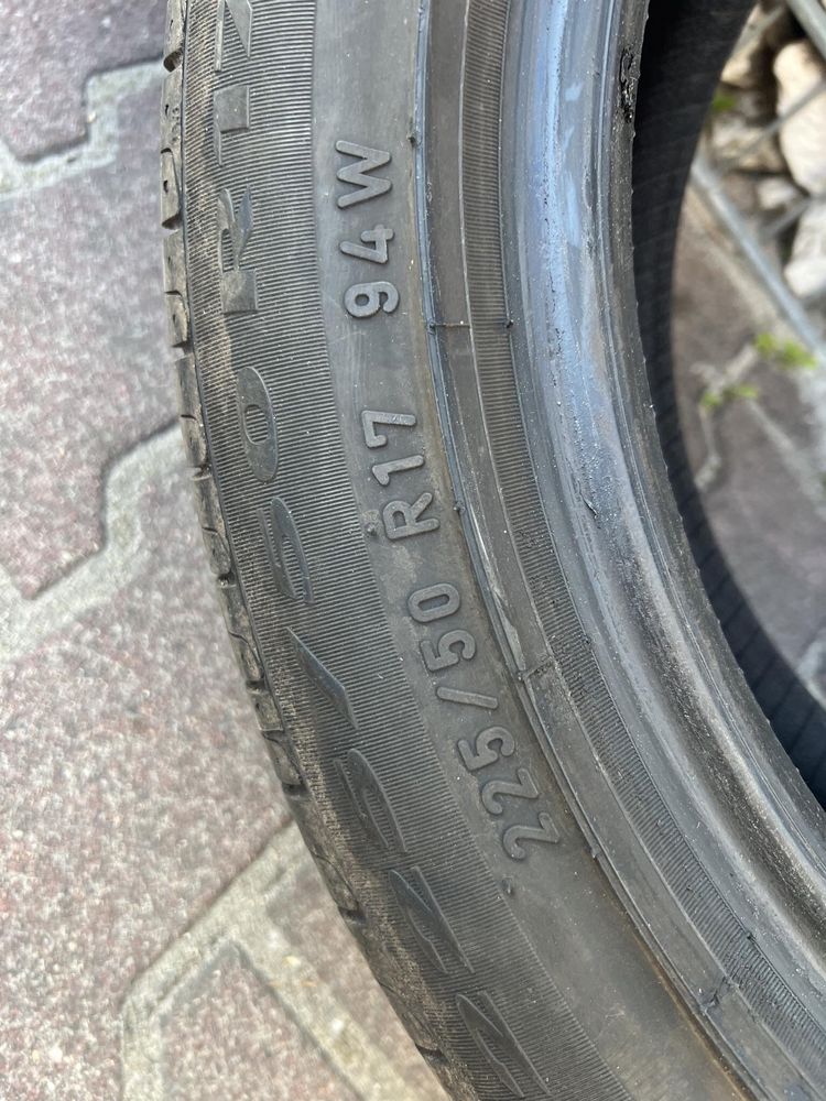 2 opony letnie Pirelli P7 runflat 225/50 R17