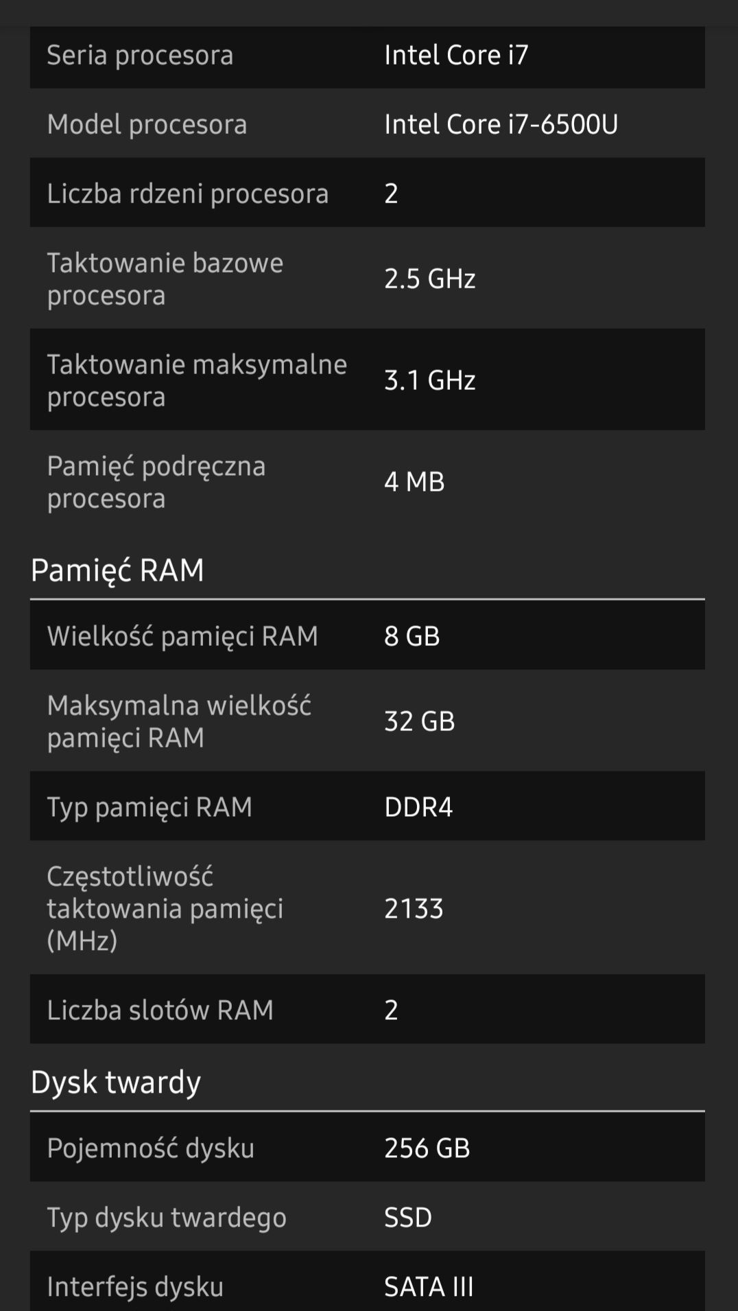 Laptop HP 250G5 jak nowy
