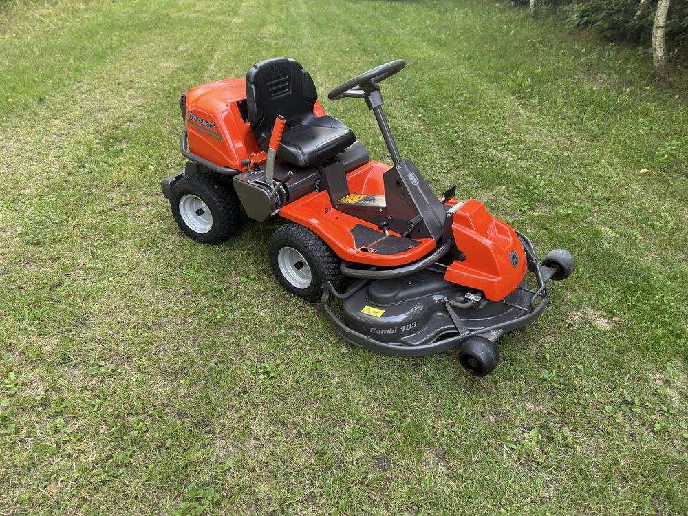 Kosiarka traktorek Husqvarna Rider 155 AWD 4X4 mulczer pompa oleju