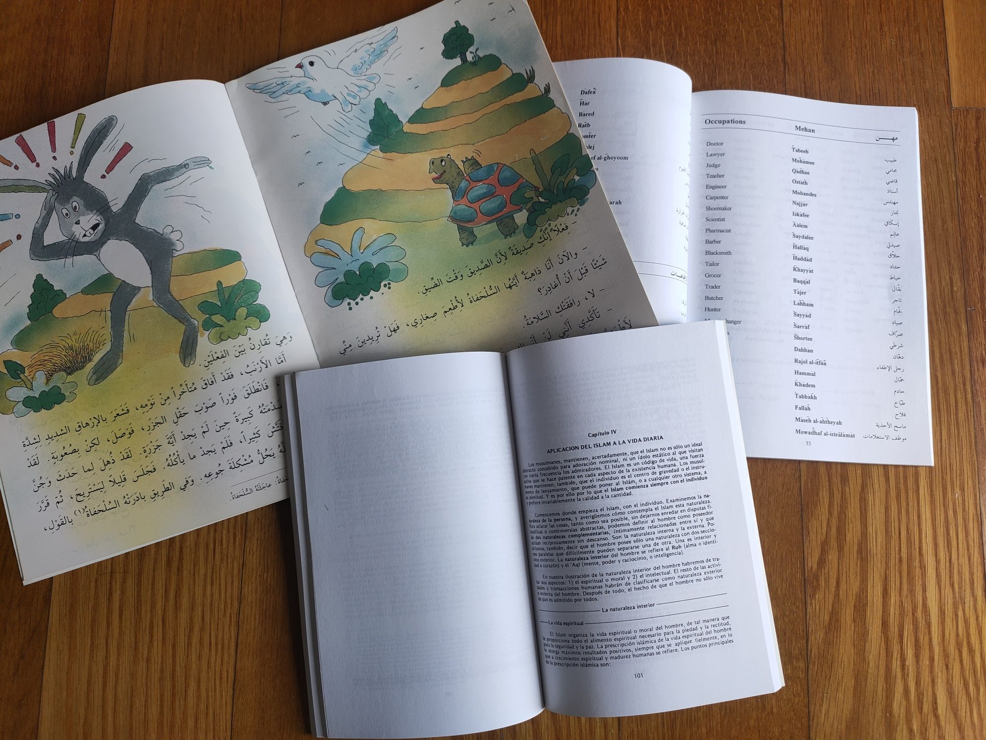 3 livros Árabe história, livro infantil e aprender o idioma