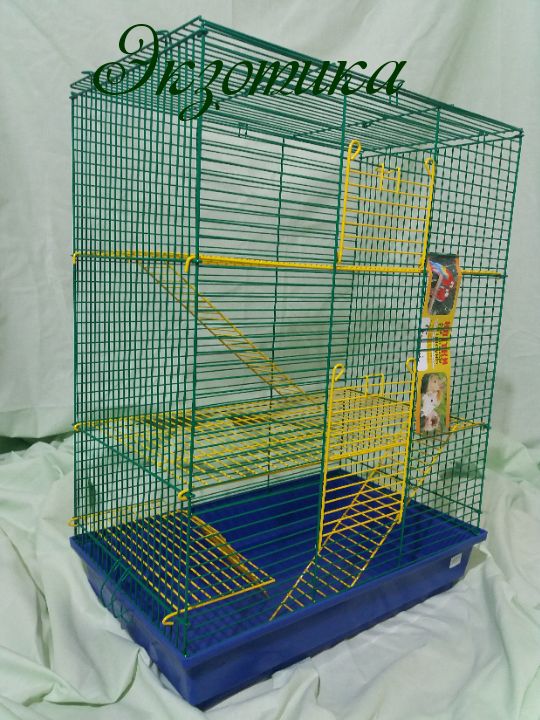 Бонни 3-х этажная клетка для крыс и грызунов 47х28х62 см