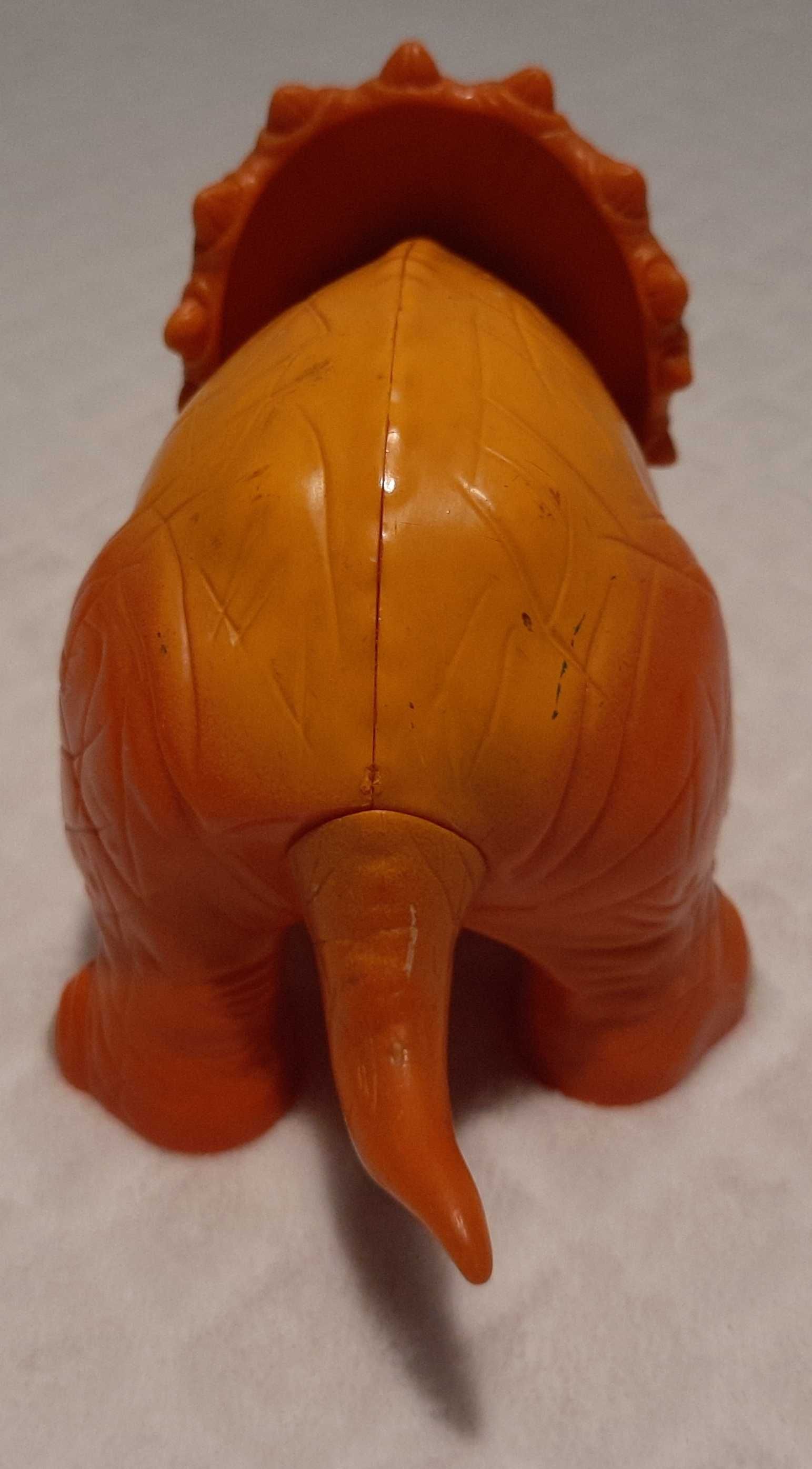 Dinozaur, triceratops, pomarańczowy, 17cm (Zabawka)