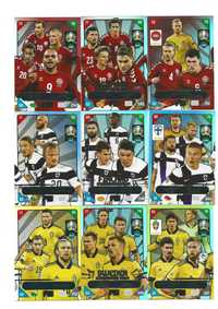 panini KICK OF EURO 2021 scandinavian stars komplet NORDIC