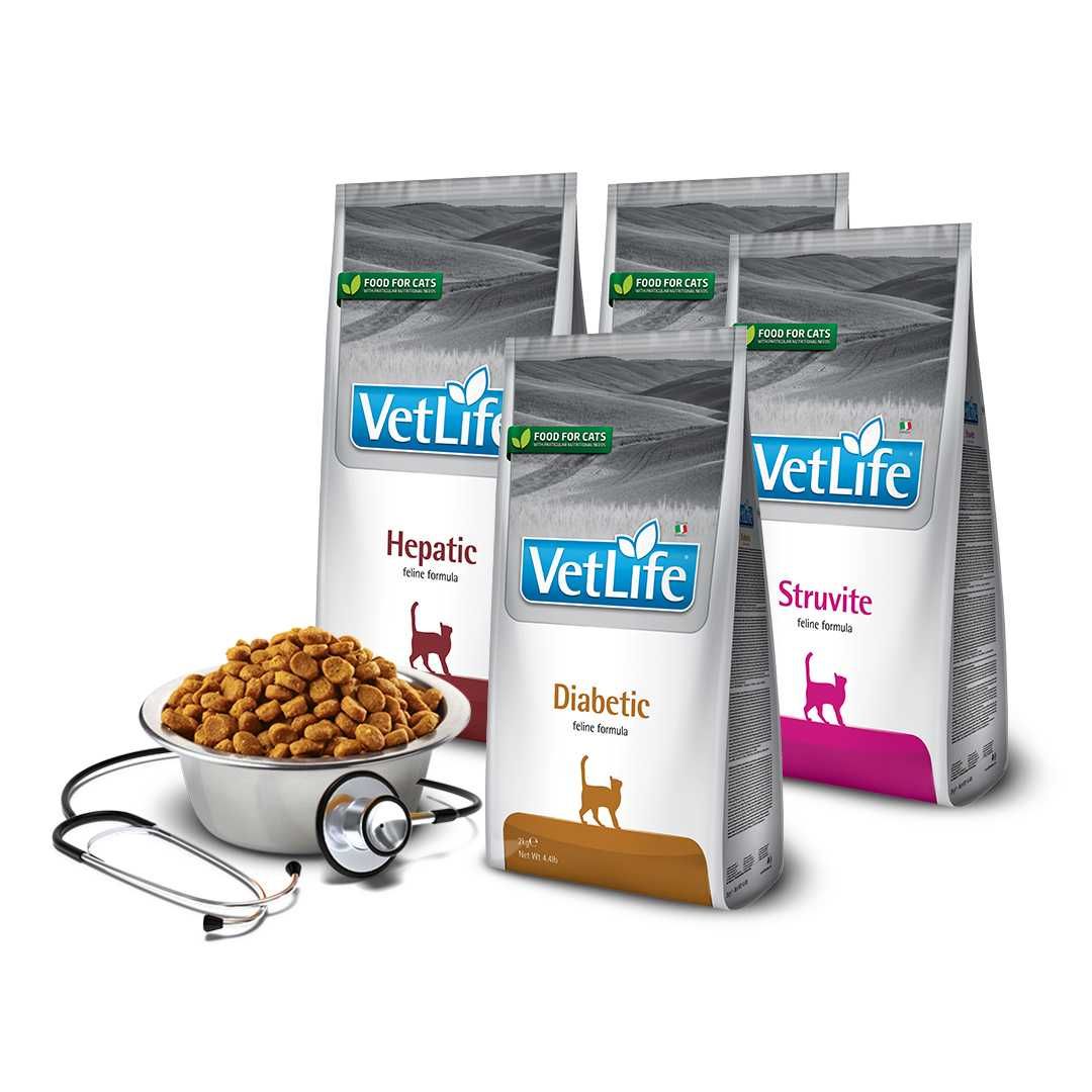 Farmina VET LIFE Cat Hepatic, Diabetic, Hairball, Struvite