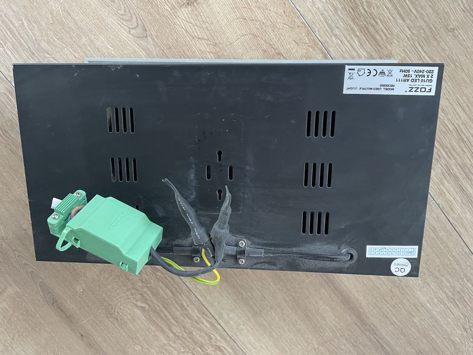 Nowoczesna duża lampa wpuszczana w sufit - zestaw 2 sztuk lamp