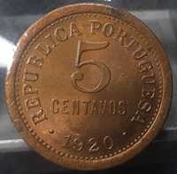 5 Centavos 1920 - GENUÍNA e BONITA