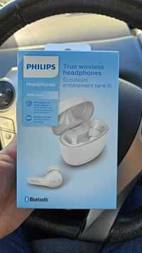 Nowe słuchawki Philips TAT2206WT zapakowane bezprzewodowe z gwarancją