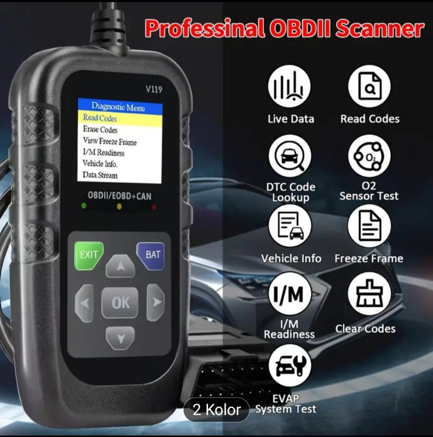 Skaner OBD II skaner diagnostyczny obd2