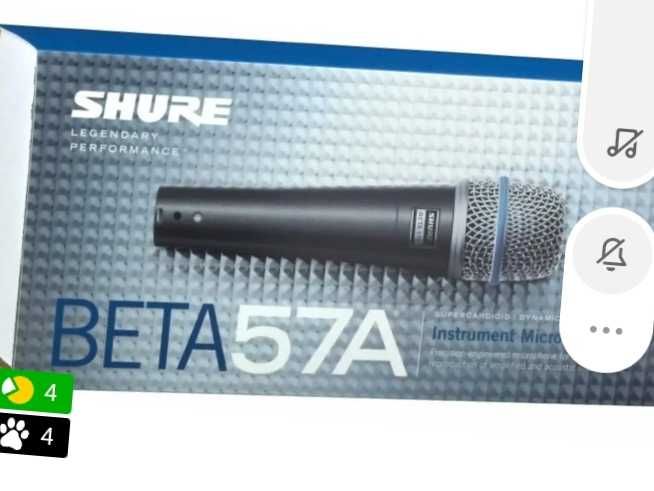 Микрофон,. Shure, Beta 57 A