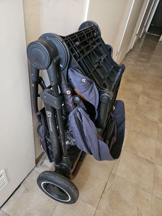 Kinderkraft Dwustronna spacerówka ALL ROAD grey/dark blue