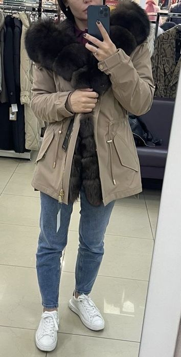 Парка з хутром кролика,стан гарний!