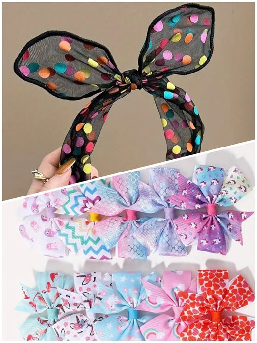 Бантики в школу резинки заколки, український осінній віночок, обруч