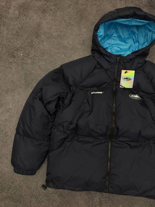 Corteiz Elitework Puffer Jacket Blue