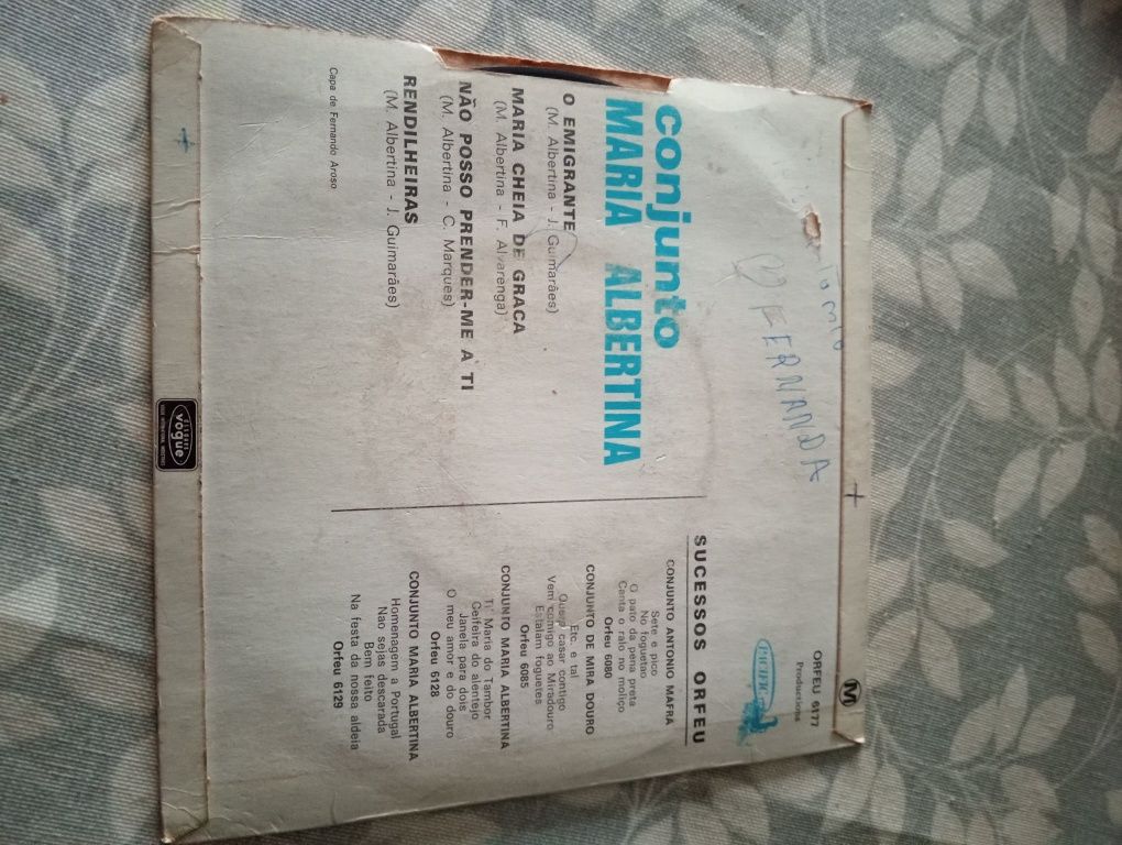 Vinil Conjunto Maria Albertina "o emigrante"