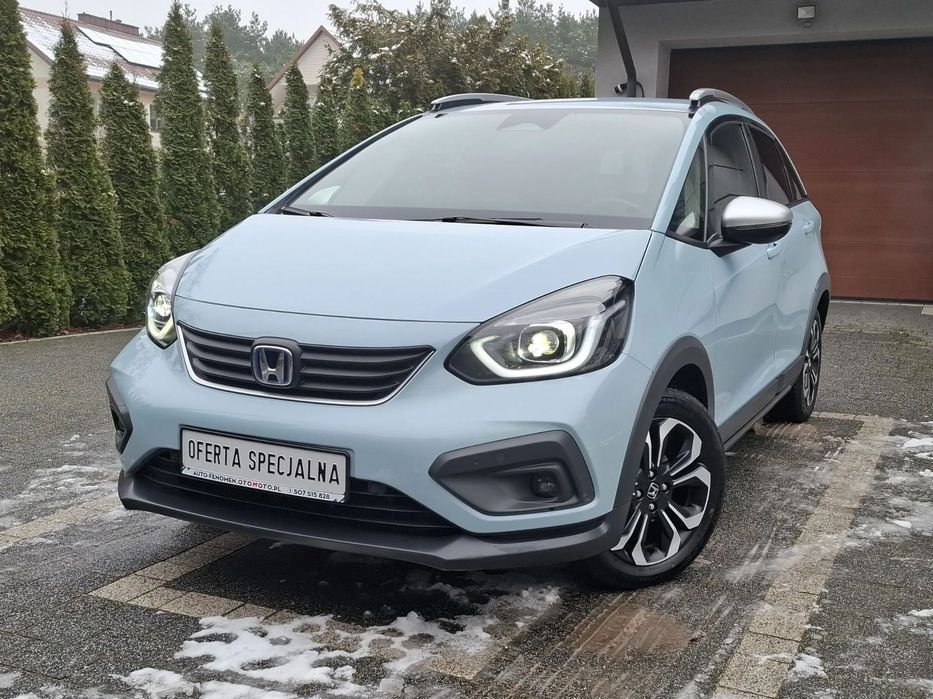 Honda Jazz Hybryda, Crosstar, Kamera, 2xPDC, Aktyw. Tempomat, Alu, hak Bezwypadek