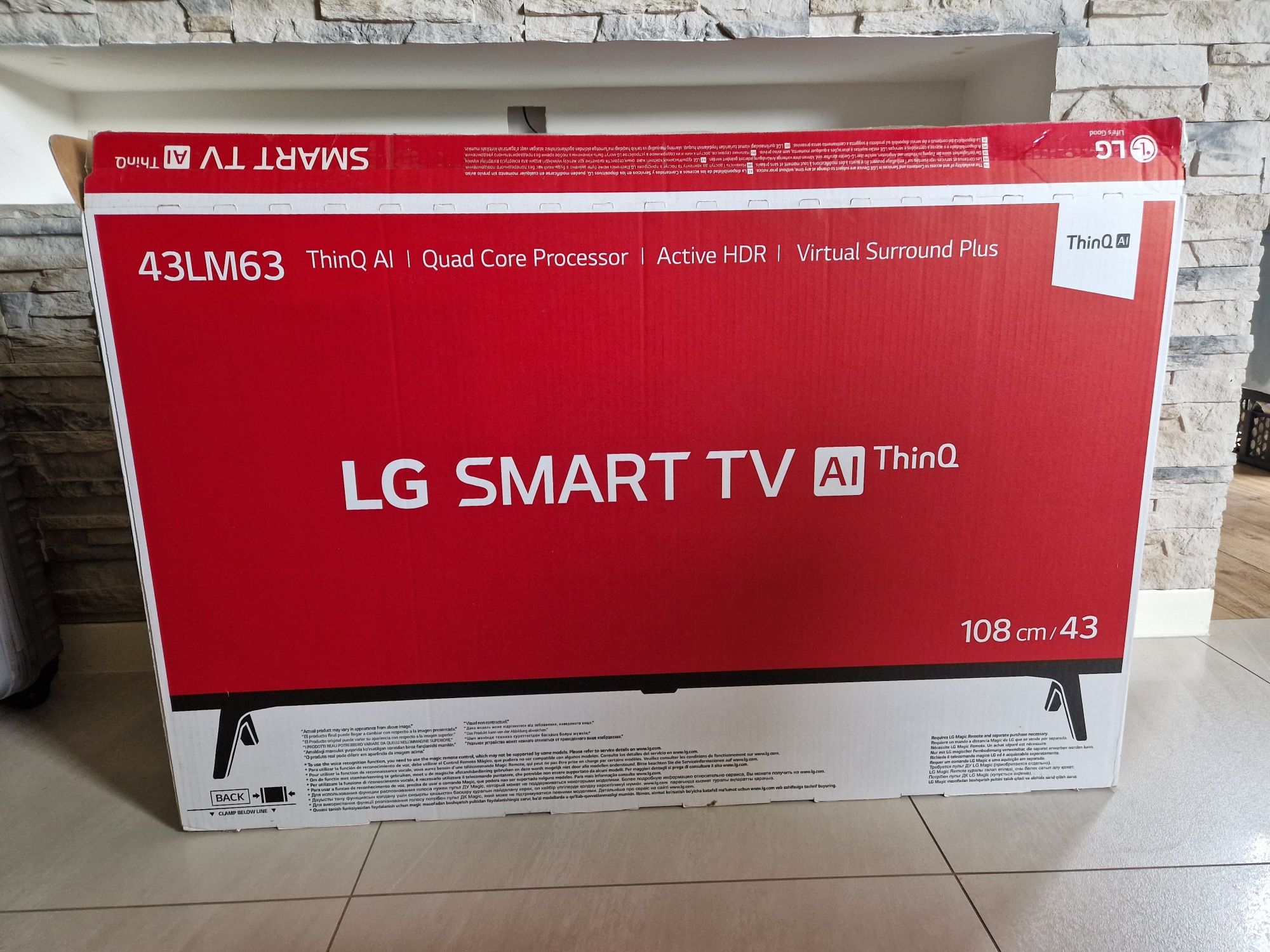 Telewizor LG Smart TV AI ThinQ 43 cale