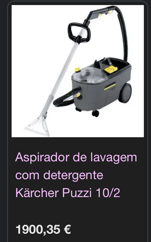 Maquina de limpeza e higienizacao profissional