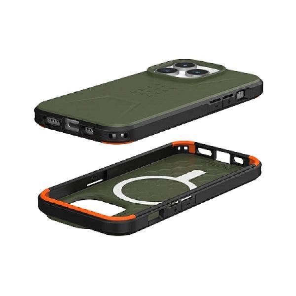 Etui Uag Civilian MagSafe do iPhone 15 Pro - zielone