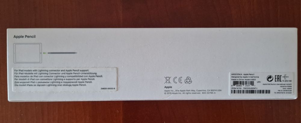 Apple Pencil 1.ª Geração (1st Gen)