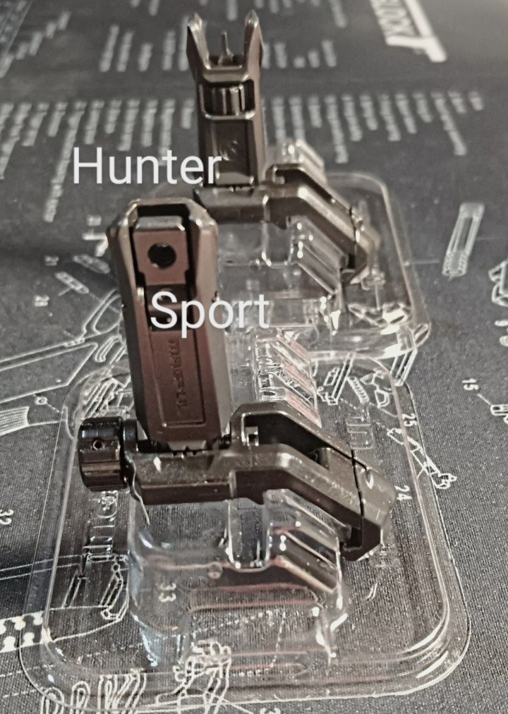 Складной Целик и Мушка Magpul Mbus Pro Offset,Pro Sight.Оригинал.AR15