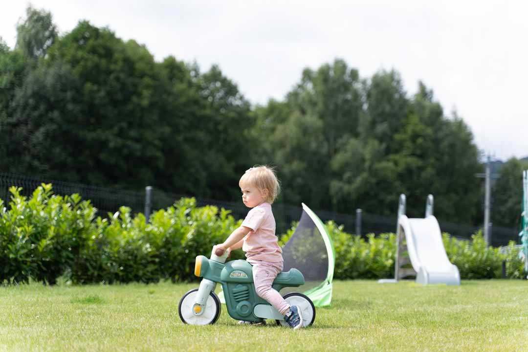 FALK Jeździk Scooter Prem1er Retro Zielony - Vintage rowerek biegowy