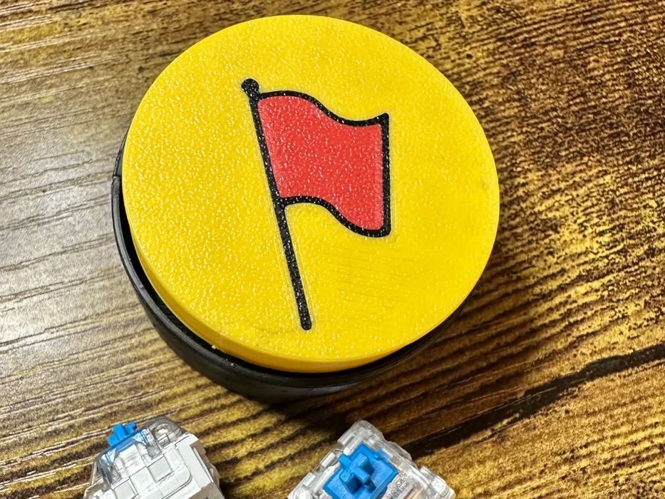 Clicker Vermelho "Red Flag" ASMR