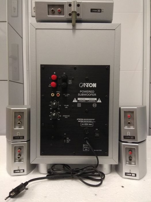 Canton Movie 60 CX zestaw 5.1 subwoofer aktywny AS 60 CX, głośniki.