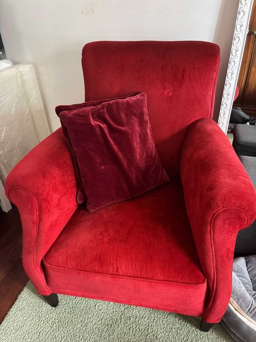 Par Poltronas vermelhas