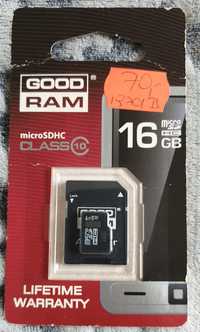 Karta pamięci micro SD HC 16GB Klasa 10