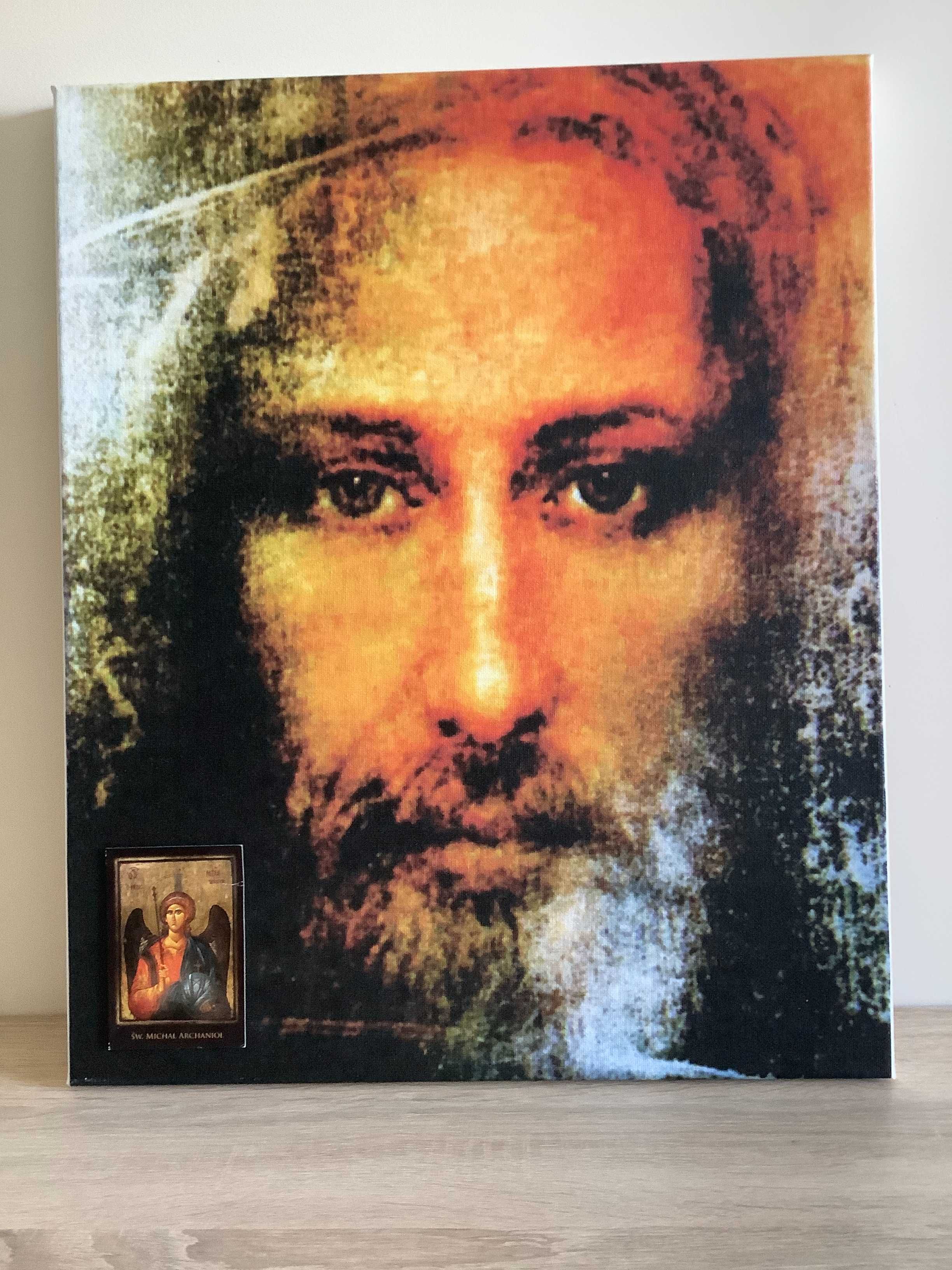 Płótno na ramie Obraz Jezus twarz oblicze z całunu 50x40