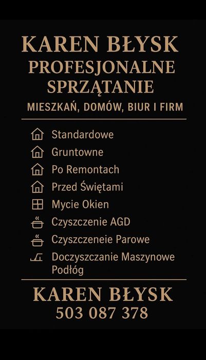 Sprzątanie  domów , mieszkań, biur, firm. Gniezno i okolice