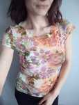 Bluzka siateczka wielobarwna Reserved S 36 kwiaty
