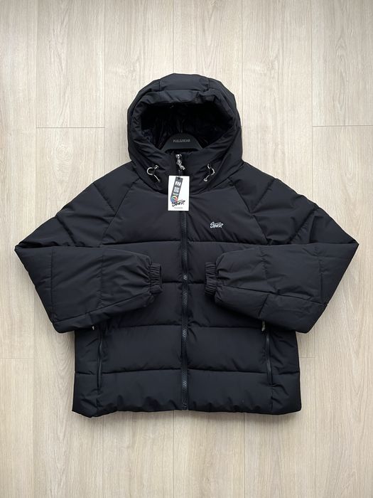 Куртка Pull&Bear Puffer Jacket Оригінал Пуховик Зимова Чорна Мужская