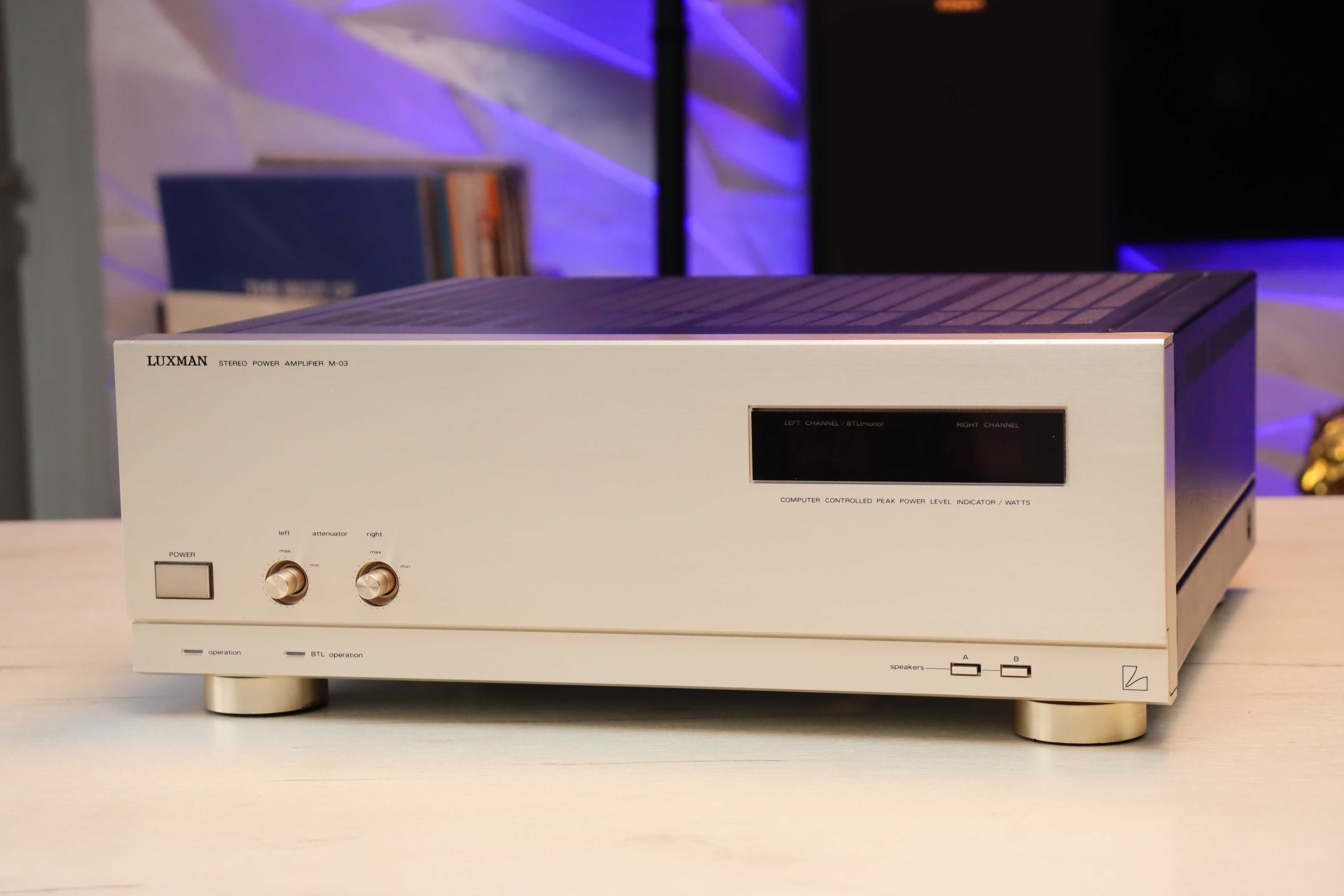 Luxman M-03 Końcówka mocy Gwarancja Pasuje do C-03