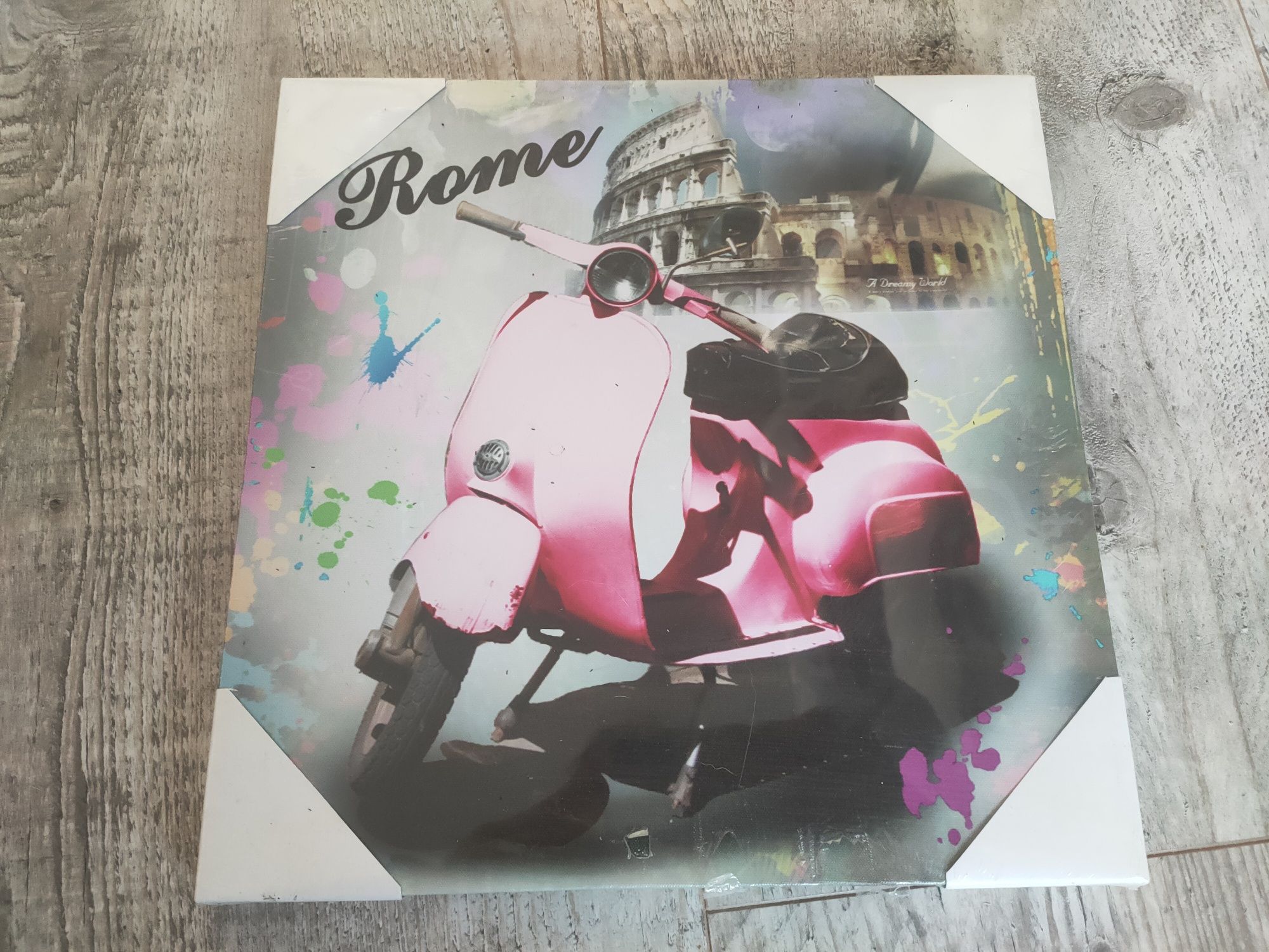Obraz ROME skuter różowy