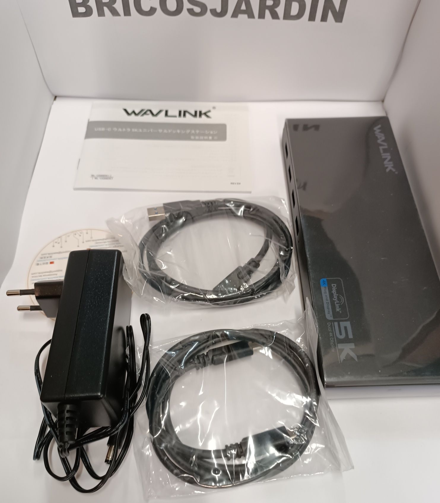 Wavlink Universal USB-C Ultra 5K Docking Station com saídas de vídeo d