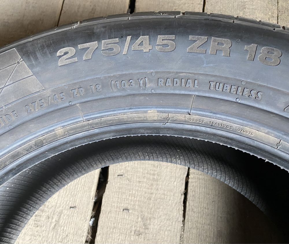 Літня резина шини (пара) 275/45R18 CONTINENTAL 6,5мм