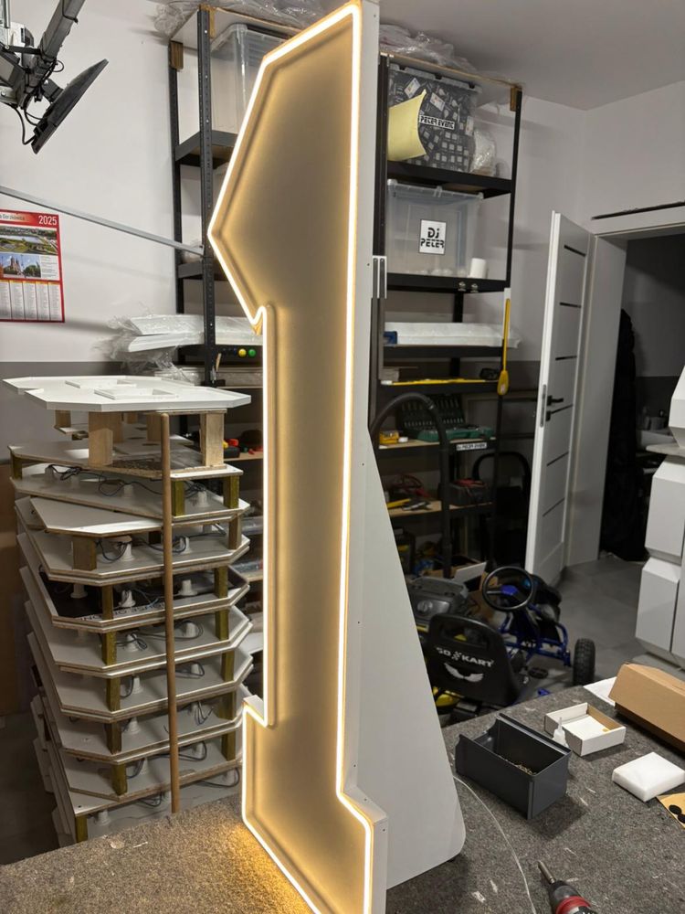 Cyfra Led 1.2.3.4:5.6.7.8.9 Slim Neon NEW dekoracja