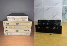 Zestaw napędów optycznych i stacja dyskietek–retro PC,kolekcja 6 sztuk