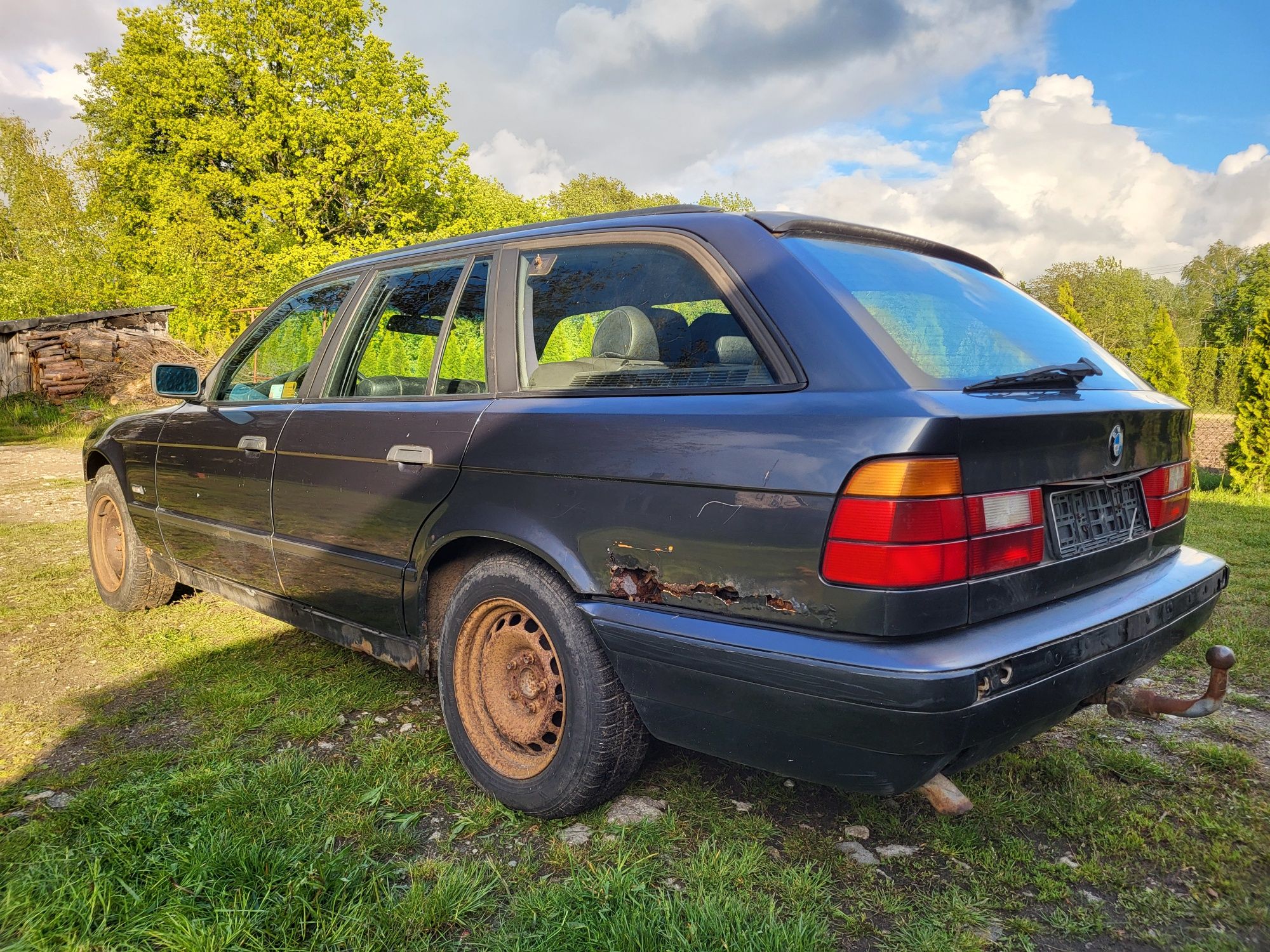 Części BMW E34 2.5 tds m51d25 drzwi błotnik maska lift Shadow Line
