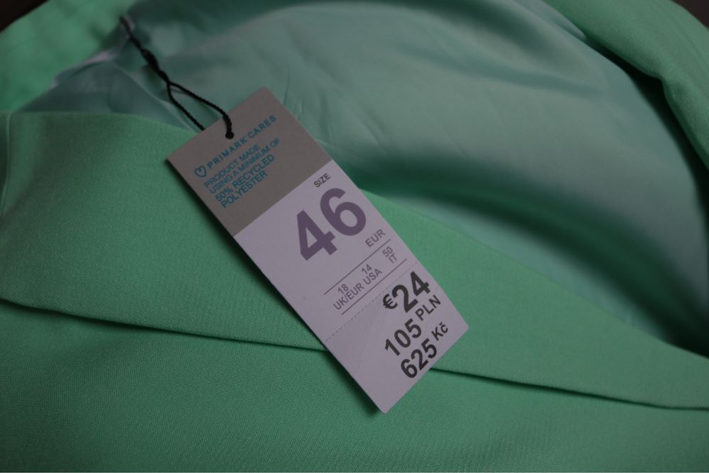 Komplet marynarka spodenki XL zielone limonka neon