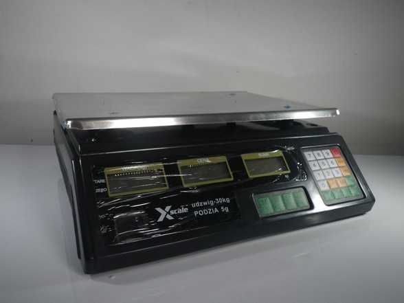 Waga sklepowa elektroniczna magazynowa LCD 40kg akumulator