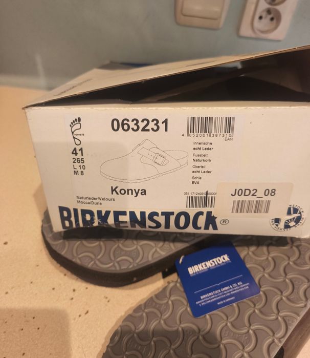 Birkenstock klapki chodaki kapcie konya roz 41 kolor mocca