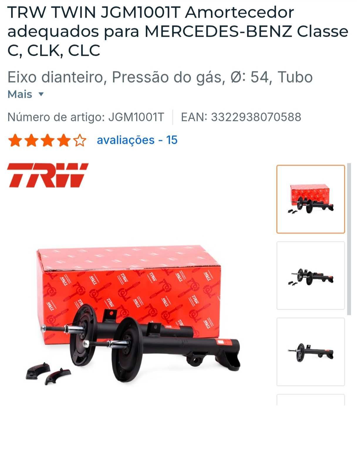 Amortecedores dianteiro e tras novos