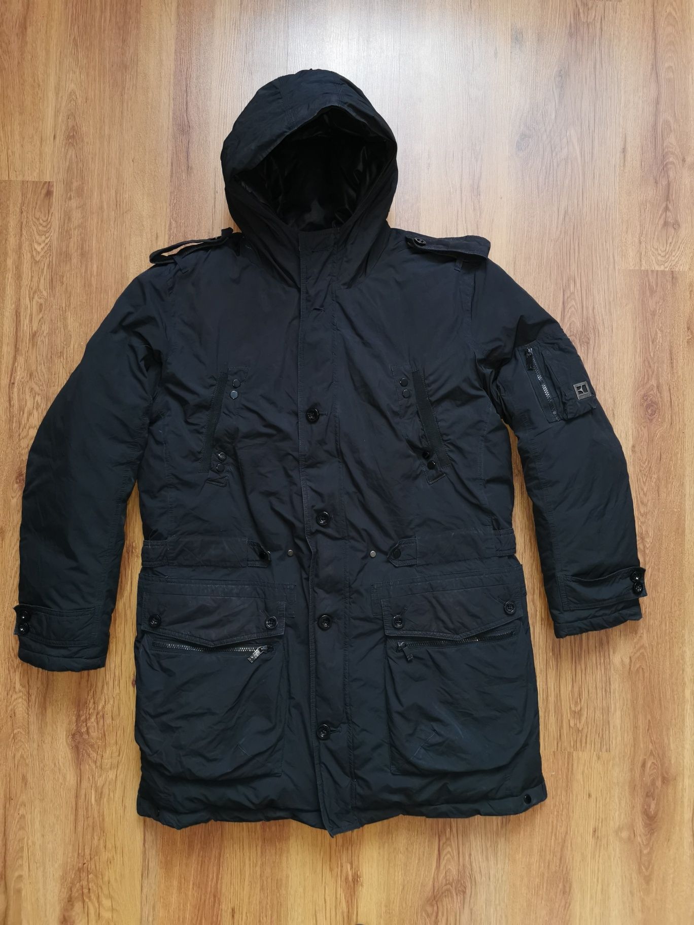 Hugo Boss gruba kurtka  parka puchowa XXL 56