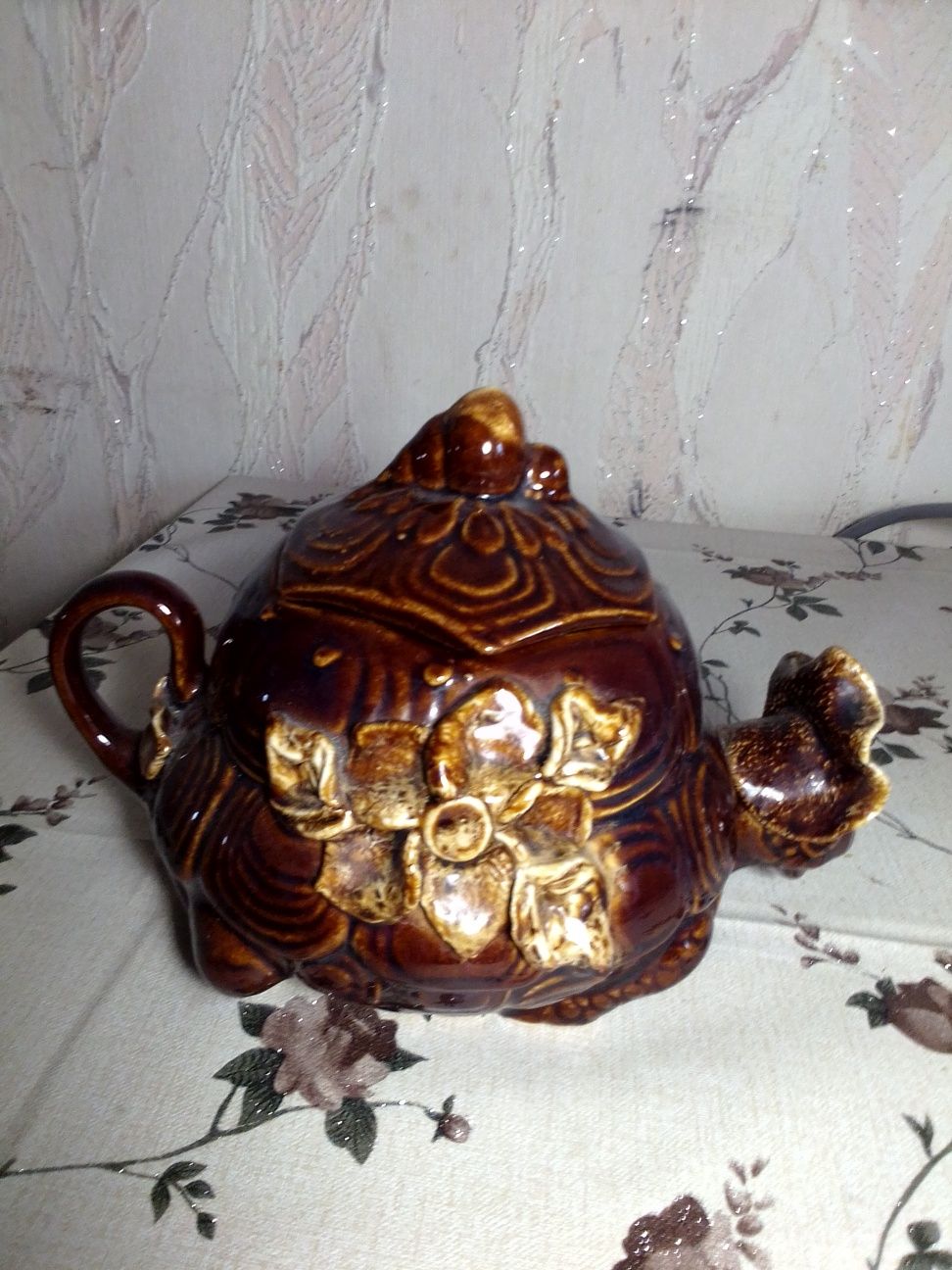 Чайный набор с лепкой. Керамика.