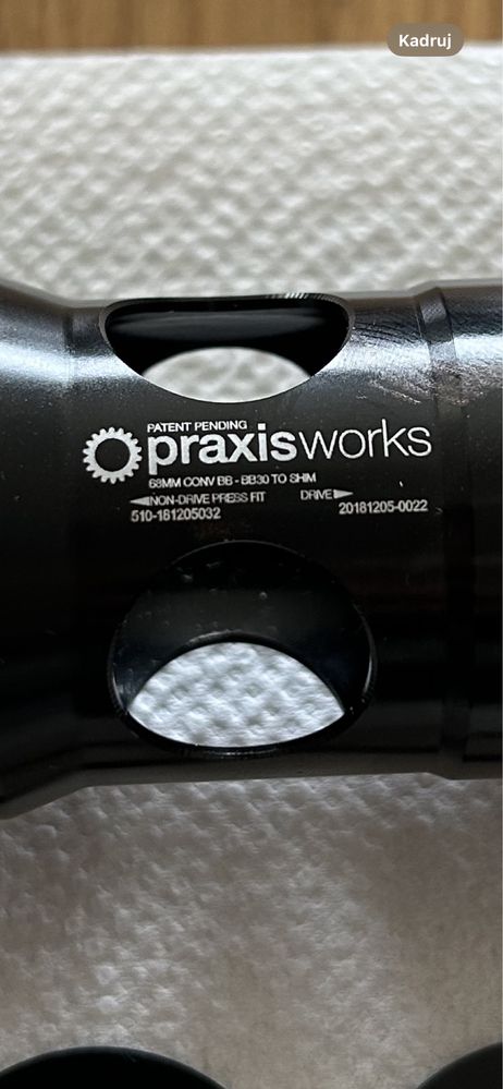 Support Praxis Works BB30 68MM