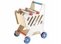 Playtive drewniany wózek na zakupy