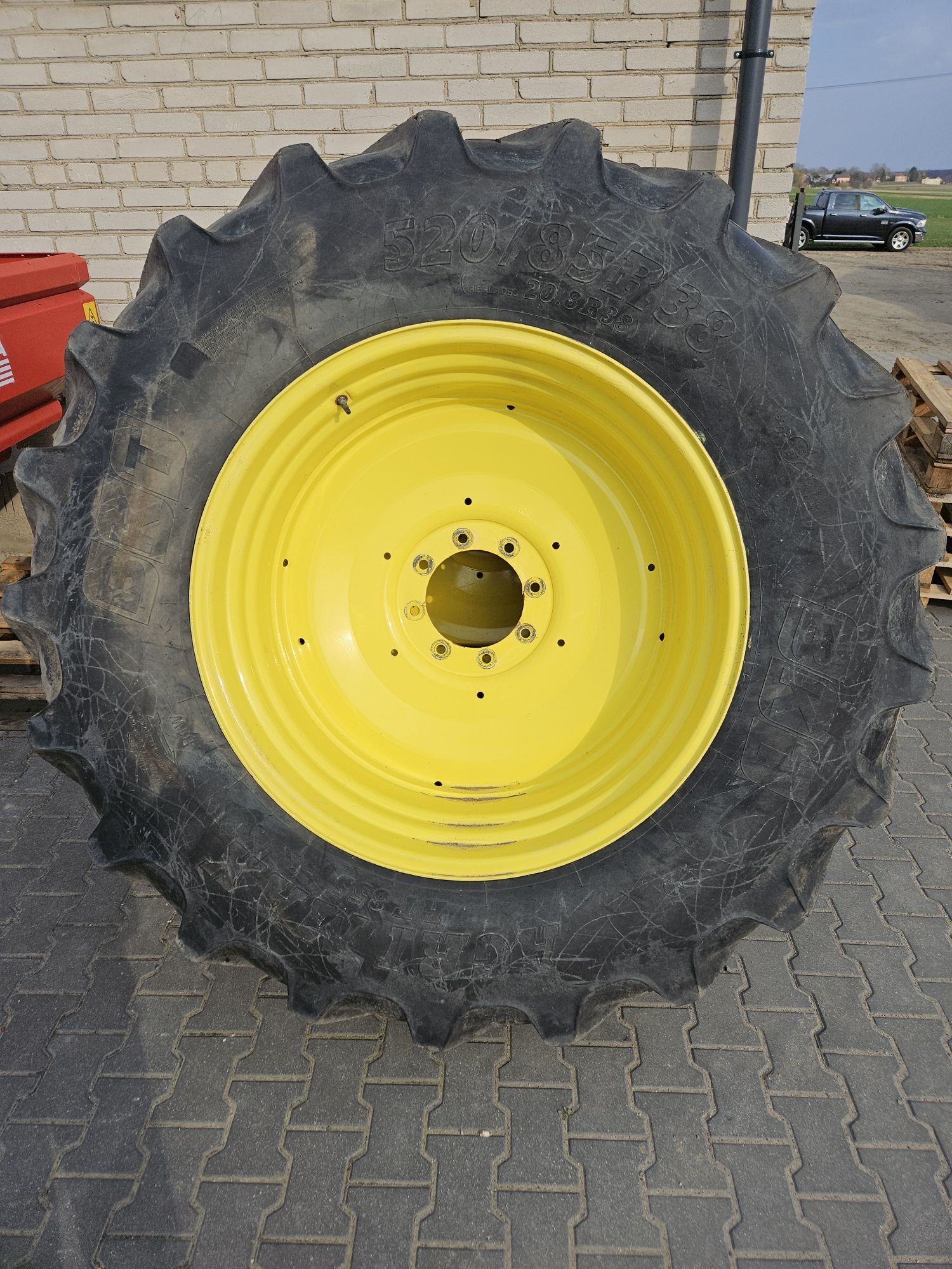Koła John Deere komplet