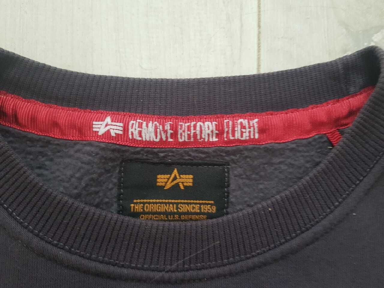 Bluza męska, grafit, Alpha Industries